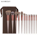 8/13Pcs Natural Makeup Brushes Soft Fluffy Hair Brushes Contour Eyeshadow Make Up Brushes Foundation Powder Beauty Tool Blending