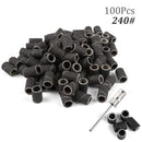 100pcs 80''/120''/180" Nail Art Sanding Bands Gel Polish Remover Tool Accessory for Electric Nail Machine Nail Drill Bits