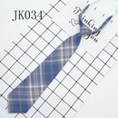 Shirt Necktie Women College Style JK Plaid Uniform  Detachable Collars Removable Ties Apparel Accessories галстук женский
