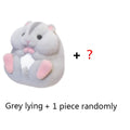 Original Genuine Capsule toys cute kawaii fatty milky soft hamster flocking plush dolls squeeze Stress Relief gashapon toys