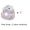Original Genuine Capsule toys cute kawaii fatty milky soft hamster flocking plush dolls squeeze Stress Relief gashapon toys