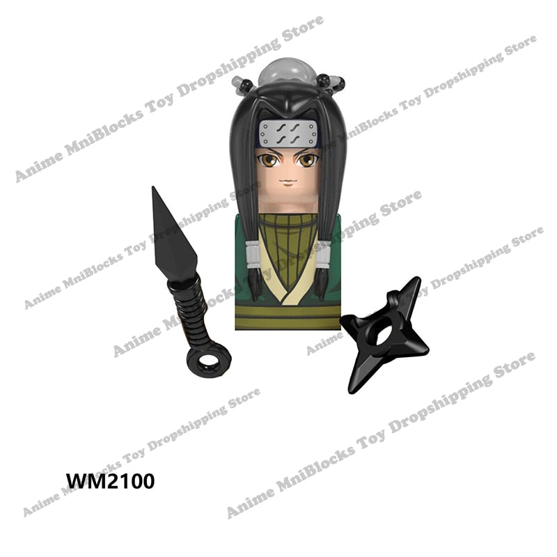 WM6109 Naruto blocks anime Sasuke Kakashi Madara Zetsu Might Guy Rock Lee mini action toy figures Assemble bricks toys kid gifts