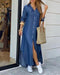 2022 New Long Shirt Dress Women Single Breasted Button Lapel Long Sleeve Dress Spring Summer Letter Print Oversized Robe Dresses