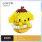 Disney DIY LinaBell assembly buildding blocks Goofy Pluto Anime Mini Action Figures Educational Toys kids Birthday Gifts