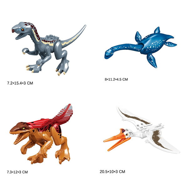 Jurassic Dinosaur Building Blocks Toys Park Compatible Major Brand Gifts Simulation Animal Rex Raptor Ankylosaur Christmas Gifts