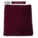 Muslim Women Stretchy Jersey Hijab Plain Cotton Jersey Hijabs  Islamic Soft Turban Head Wraps Headscarf 170X60cm