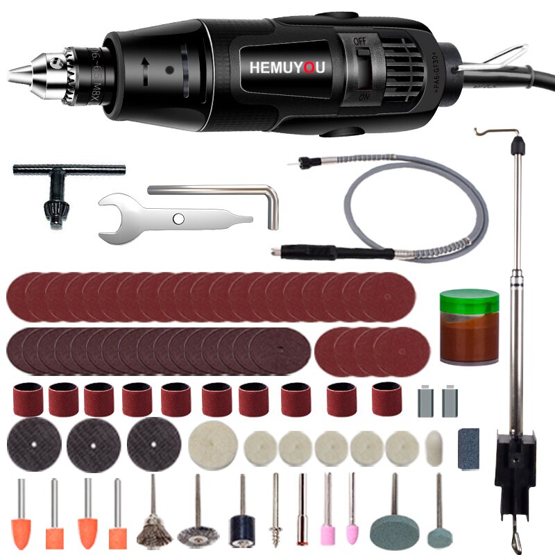 Dremel mini electric drill engraver Rotary Tool polishing machine 180W Power Tool Variable Speed engraving pen with accessories