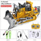 2.4G High Tech 11 Channels RC Excavator Dump Trucks Bulldozer Alloy Plastic Engineering Vehicle Electronic Toys For Boy Gifts