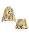 TFMLN 2022 Summer Women 2PCS Print Blouses+Skirts Set New Turn Down Collar Long Sleeve Tops High Waist Dress Girl Outfits