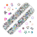 Fluorescence Butterfly Heart Fruits Various Shapes Nail Art Glitter Flakes 3D Colourful Sequins Polish Manicure Nail Decoration