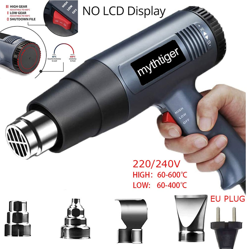 2000W LCD/NO LCD Heat Gun Variable Temperature Advanced Electric Hot Air Gun Power Tool Hair dryer for soldering Thermoregulator
