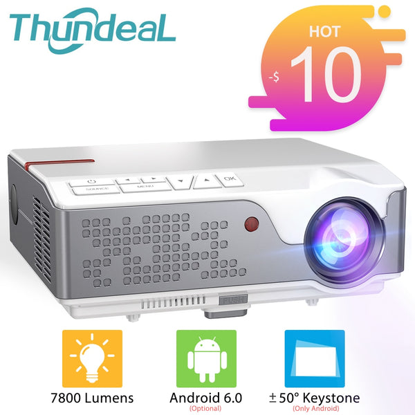 ThundeaL Full HD 1080P Projector TD96 TD96W Android WiFi LED Proyector Native 1920 x 1080P 3D Home Theater Smart Phone Beamer