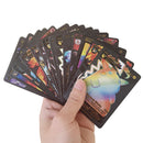 55 Pieces Of Pokemon Metal Gold Card Charizard Vmax Gx  Energy Card Charizard Pikachu Rare Collection Battle Trainer Card Child
