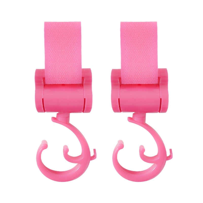 1/2pcs Baby Hanger Baby Bag Stroller Hooks Pram Rotate 360 Degree Baby Car Seat Accessories Stroller Organizer Bebes Accessories