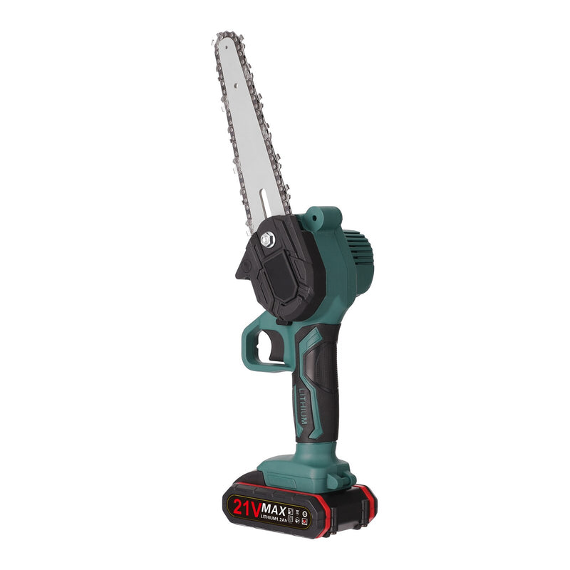 21V Portable Mini Electric Pruning Saw Rechargeable chainsaws Wood Spliting Chainsaw Woodworking Tool for Orchard Branch Clip