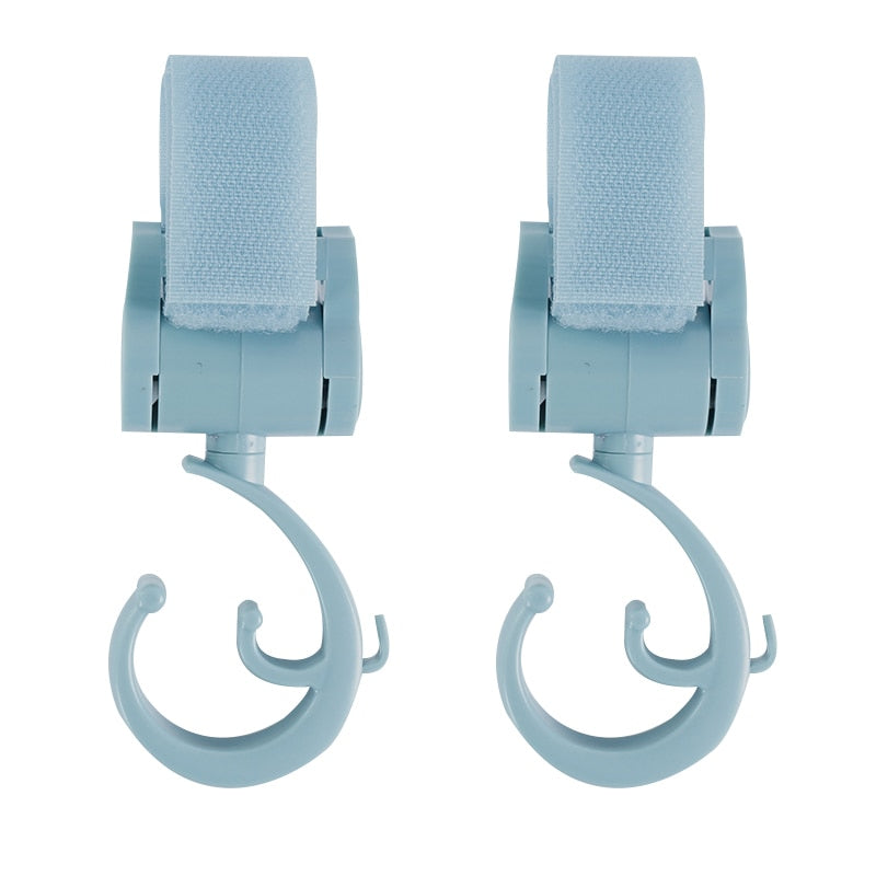 2pcs Baby Hanger Baby Bag Stroller Hooks Pram Rotate 360 Degree Baby Car Accessories Stroller Organizer Stroller Accessories