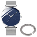 2022 Minimalist Men&#39;s Fashion Watches Simple Men Business Ultra Thin Stainless Steel Mesh Belt Quartz Watch relogio masculino