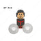 LG1002 Disney Building Blocks Luminous With Motorcycle Plastic mini action toy Figures Children Toys birthday gifts