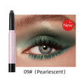 QIBEST Pearlescent Silkworm Eyeshadow Pen Lasting Waterproof Shiny Pigment Cosmetics Glitter Matte Nude Eye Shadow Pencil Makeup