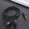 1pc Wired Earphone Stereo In-Ear 3.5mm Nylon Weave Cable Earphone Headset For Laptop Smartphone Gifts Headphones