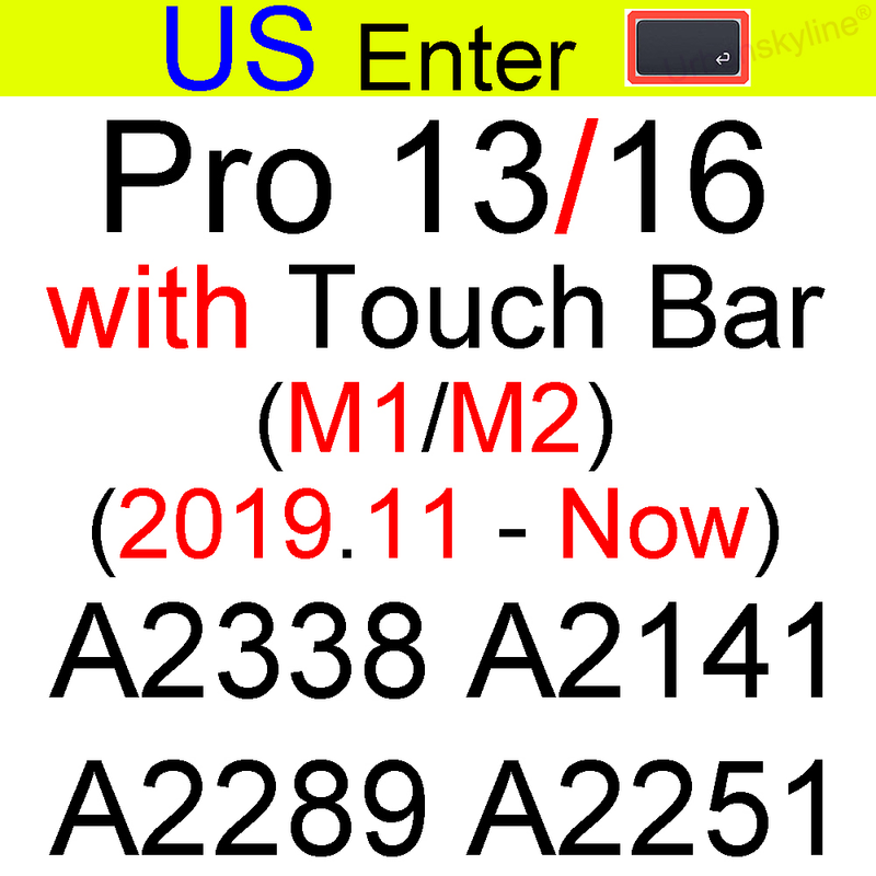 Keyboard Cover for Macbook Air 13 M2 Pro 13 M1 14 Max 15 16 Bar ID 17 Retina 11 Silicone Protector Skin Case A2337 A2442 A2681