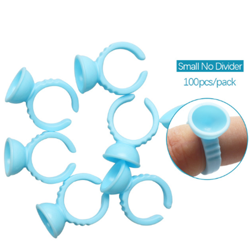 100pcs Disposable Ring Caps Microblading Tattoo Ink Cup For Permanent Pigment Holder Rings Accessories Makeup Tattoo Tools