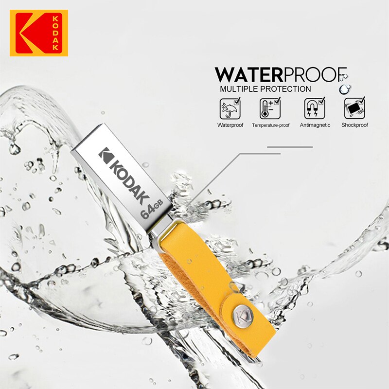 KODAK USB 2.0 Pen Drive 16GB 32GB 64GB K122 Metal USB Flash Drive Memory Freeshipping