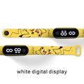 Pokemon Strap LED Electronic Watch Fashion Colorful Bracelet Touch Waterproof Anime Character Pikachu Educational Children&#39;s