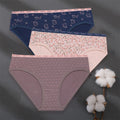 3PCS/Set Women Panties Cotton Underwear Patchwork Cute Design Female Lingerie Underpants Pantys Sexy Briefs Intimates for Girls