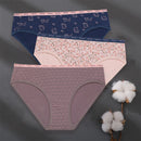 3PCS/Set Women Panties Cotton Underwear Patchwork Cute Design Female Lingerie Underpants Pantys Sexy Briefs Intimates for Girls