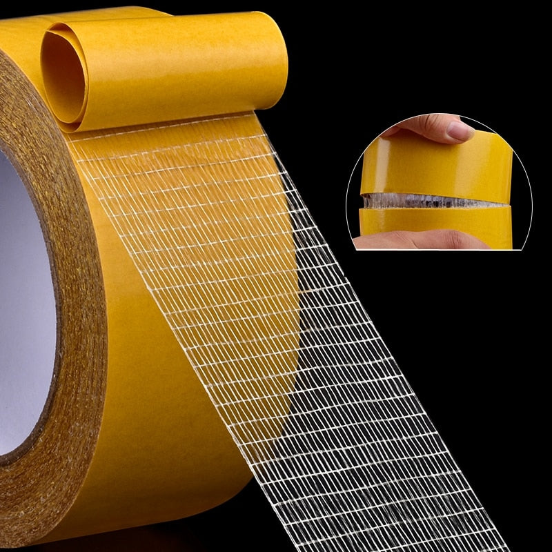 YX 20M Mesh High Viscosity Transparent Double-sided Grid Tape Glass Grid Fiber Adhesive Tape