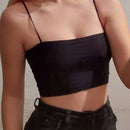 Fashion Summer Sexy Bras for Women Push Up Lingerie Ice Silk Seamless Word Sling Female Tube Top 2022 White Bralette Top Tanks