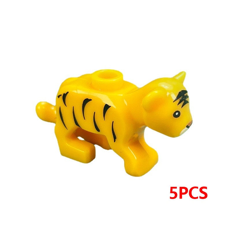 Compatible Mini Animals Building Blocks for Children MOC Turtles Bird Dolphin Fish Model Building Blocks Bricks Kids DIY Toys