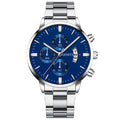 Luxury Men&#39;s Quartz Watch Stainless Steel Business Automatic Calendar Clock Men Fashion Casual Wrist Watch relogio masculino