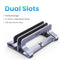 UGREEN Vertical Laptop Stand Holder Foldable Aluminum Notebook Stand Laptop Tablet Stand Support For Macbook Air Pro PC 17 inch