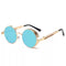 Classic Gothic Steampunk Sunglasses Luxury Brand Designer High Quality Men and Women Retro Round Metal Frame Sunglasses UV400