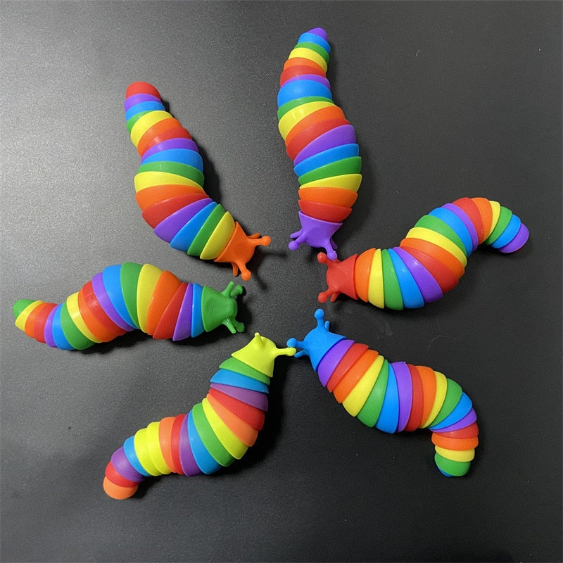 2022 Toy Fat Brain Slug Articulated Flexible 3D Slug Fidget Toy All Ages Relief Anti-Anxiety Sensory Toys for Children Aldult1