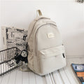 Women&#39;s Backpack Solid Color Female Multi-pocket Casual Woman Travel Bag High Quality Schoolbag for Teenage Girl Book Knapsack