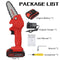 1080W 4 Inch 88VF Mini Electric Chain Saw with 1/2 Upgraded Battery Rechargeable Woodworking Pruning One-handed Saw Garden Tool