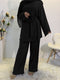Eid Mubarak Kaftan Dubai Abaya Turkey Muslim Fashion Hijab Dress Sets Islam Clothing Abayas For Women Musulman Ensembles De Mode