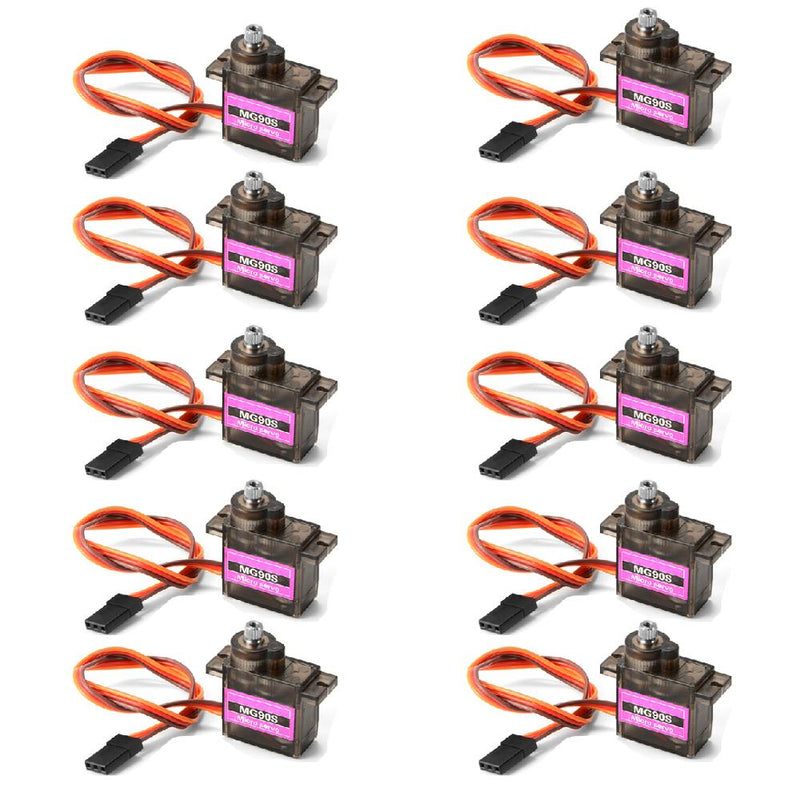 2/4/5/10/20 Pcs MG90S All metal gear  9g Servo SG90 Upgraded version For Rc Helicopter Plane Boat Car MG90 9G Trex 450 RC Robot