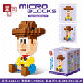 Disney DIY LinaBell assembly buildding blocks Goofy Pluto Anime Mini Action Figures Educational Toys kids Birthday Gifts