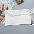 Fashion Summer Sexy Bras for Women Push Up Lingerie Ice Silk Seamless Word Sling Female Tube Top 2022 White Bralette Top Tanks