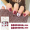 Fake Nails Art Nail Tips Press on False with Designs Set Full Cover Artificial Short Packaging Kiss Display Clear Tipsy Stick