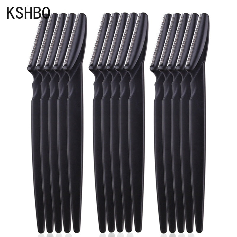 3/10/15 Pcs Professional Trimmer Safe Blade Shaping Knife Eyebrow Blades Face Hair Removal Scraper Shaver Makeup Beauty Tools