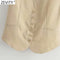 Zevity 2021 Women Fashion Single Breasted Sleeveless Slim Vest Jacket Ladies Business Casual WaistCoat Chic Poplular Tops CT707