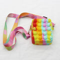 Hot Fidget Toys 2022 Push Bubbles Toy Rainbow Unicorns Premium Girls Push Bubble Bag Adult Antistress Squeeze Squishy Gifts
