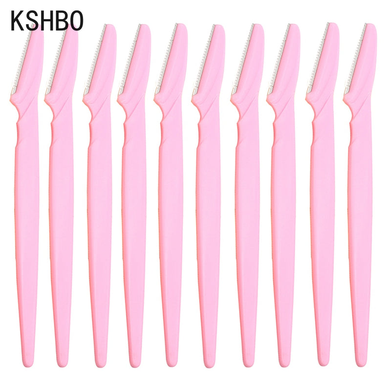 3/10/15 Pcs Professional Trimmer Safe Blade Shaping Knife Eyebrow Blades Face Hair Removal Scraper Shaver Makeup Beauty Tools