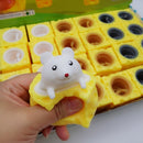 Funny Mouse and Cheese Block Squeeze Anti-stress Toy Hide and Seek Figures Stress Relief Fidget Toys for Kids Adults