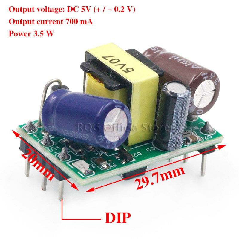 AC-DC 3.3V/5V/12V Precision Buck Converter AC 220v to 5v DC step down Transformer power supply module 1A 12W